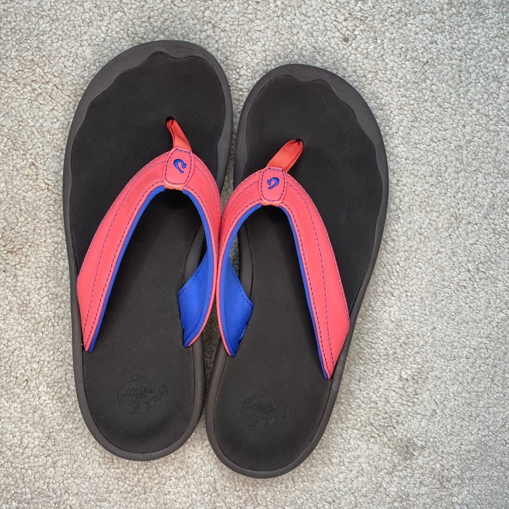 Olukai Ohana Light Pink Flip Flops Women’s 8